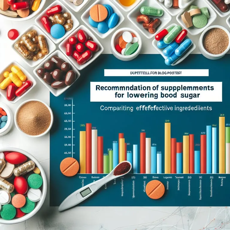 혈당 낮추는 영양제 추천 (효과 좋은 성분 비교)