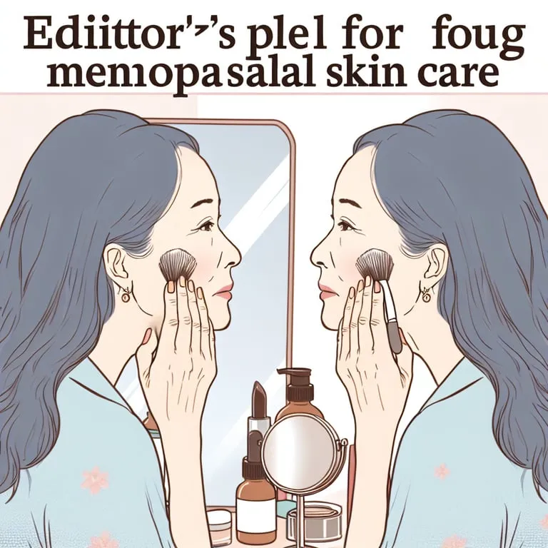 갱년기 피부 관리에 대한 에디터의 당부