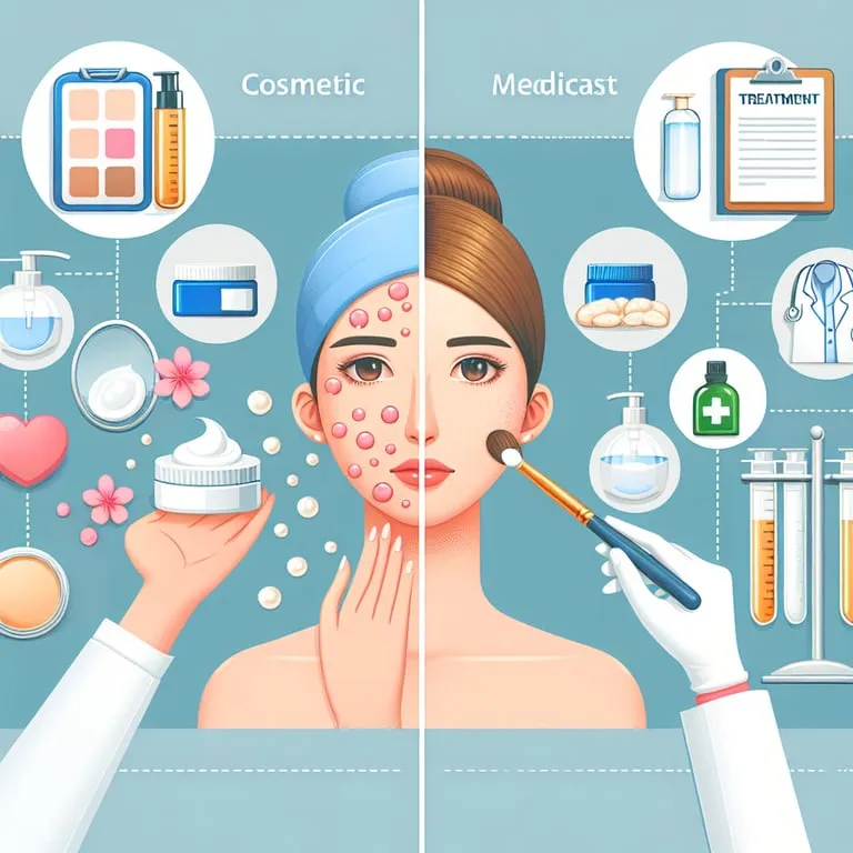 여드름 치료, 미용 목적과 질병 치료의 차이점