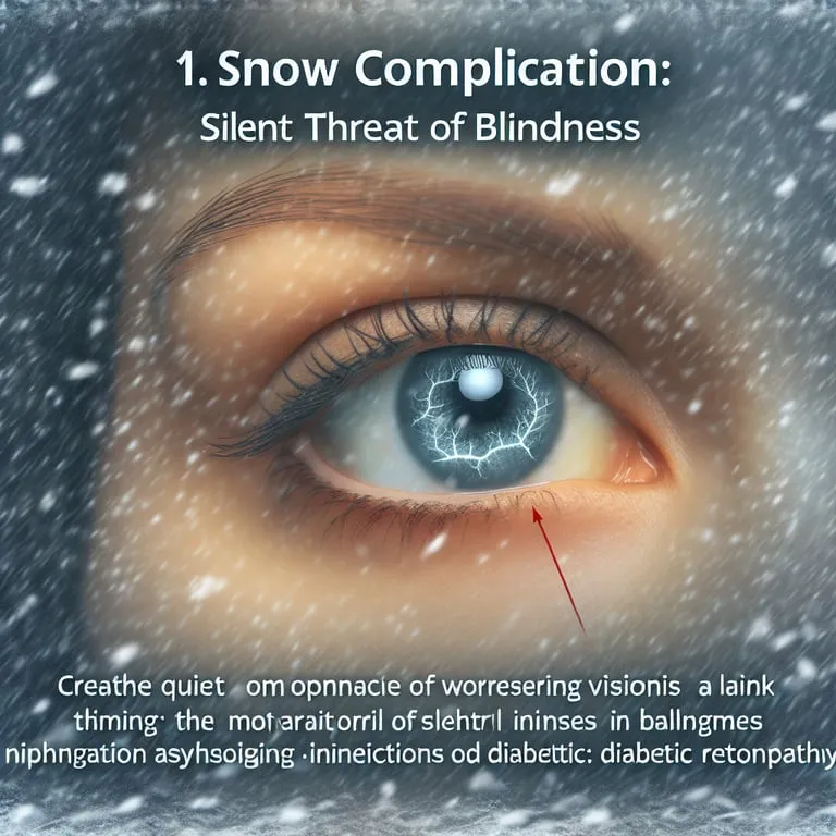 1. 눈 합병증: 당뇨병성 망막병증 (소리 없이 다가오는 실명 위험)